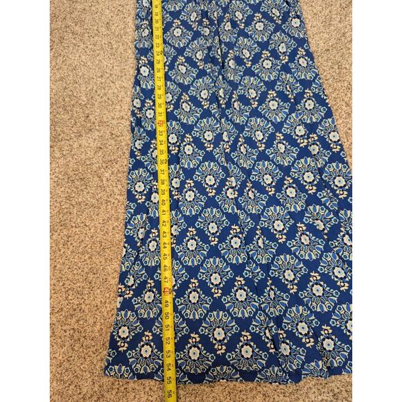 Boden Diana Royal Blue Floral Maxi Dress Sleeveless Size UK 20R/ US 16R - Picture 7 of 9